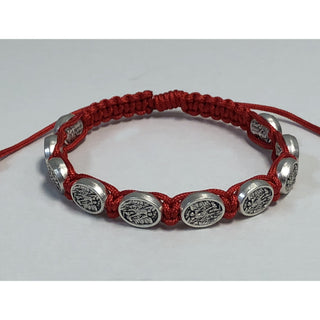 4-pack - Saint Michael- Red- Slipknot Adjustable Bracelet