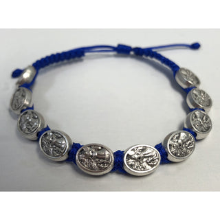 6-pack - Children's Size Blue Slip Knot Bracelet - Guardian Angel