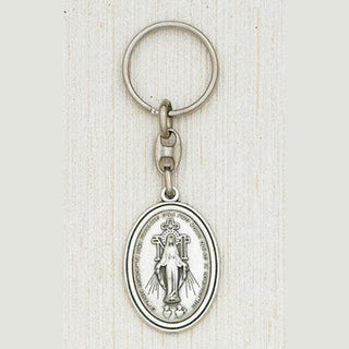 Silver Keyring- Miraculous Medal Boxed