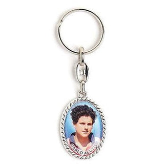 6-pack - Carlo Acutis Oval Keyring