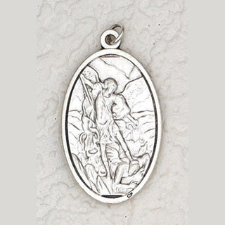 Silver-tone Miraculous Medal with Blue Enamel 25-pack