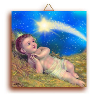 3-pack - Terracotta Baby Jesus Wall Tile