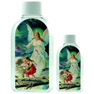 Large Plastic Holy Water Bottle - Guardian Angel 12-pack