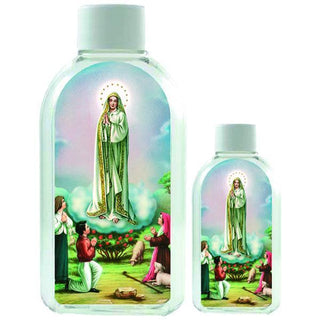 Small Plastic Holy Water Bottle - Lady of Fatima 25-pack