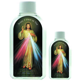 Small Plastic Holy Water Bottle - Divine Mercy 25-pack