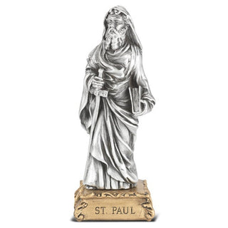 4" Pewter Statue St Paul Gift Boxed