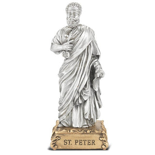 4" Pewter Statue St Peter Gift Boxes - SALE