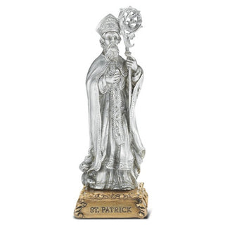 4" Pewter Statue St Patrick - SALE