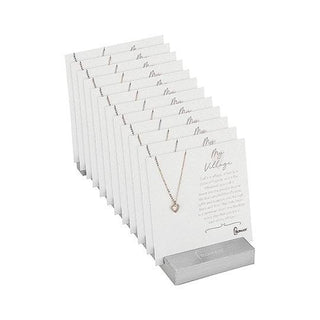 24-Piece Set My Village Necklaces With Display - 16-18-Inch Length Adj