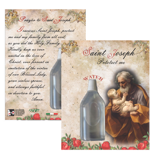 6-pack - St. Joseph Holy Water Prayer Card