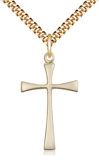 14kt Gold Filled Maltese Cross Medal Catholic Jewelry