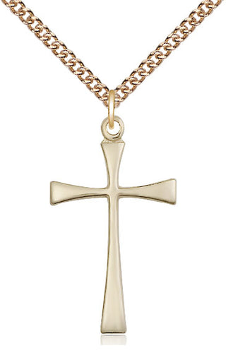 14kt Gold Filled Maltese Cross Medal Catholic Jewelry