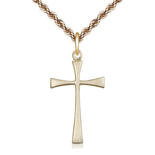 14kt Gold Filled Maltese Cross Medal Catholic Jewelry