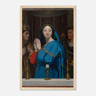 Our Lady of Sorrows Blue Framed Print