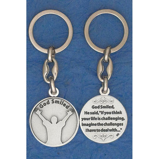 6-pack - God Smiled Token Keyring
