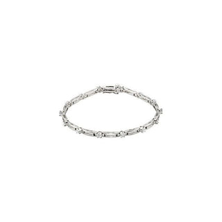 14K White 1 1/3 CTW Natural Diamond Line 7 1/2" Bracelet