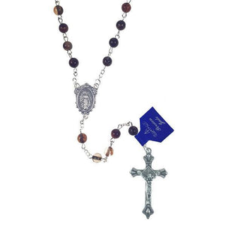 Multi-Color Jade Rosary - Brown Tones