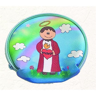 Sacred Heart Vinyl Rosary Pouch