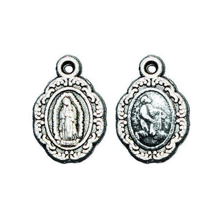 Silver-tone Bracelet Medal - Guadalupe 50-pack