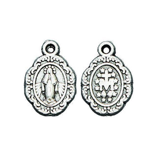 Silver-tone Bracelet Medal - Miraculous Medal 50-pack