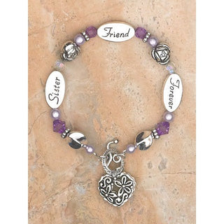 Sister Bracelet- Silver Finish
