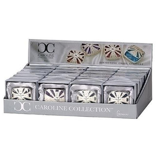 24 Pc Set Birthstone Cross Box With Display