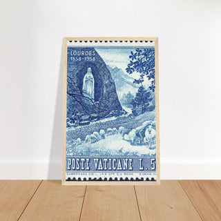 Lourdes Apparition Blue Framed Print - view 25
