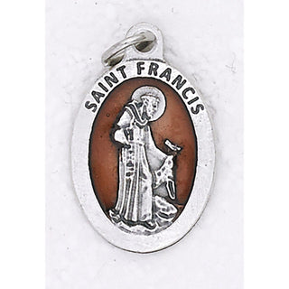 Bulk Saint Francis Premium 1 Inch Enameled Medals
