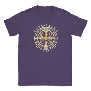 St. Benedict Medal Antique Gold T-Shirt - view 11