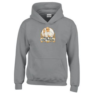 'Pray for Our Priests' Pope Kids Hoodie - view 2