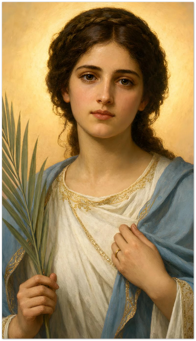 St. Aurea of Ostia Holy Cards