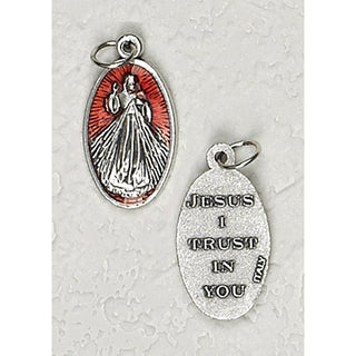 Bulk Divine Mercy Double Sided Red Enamel Medals