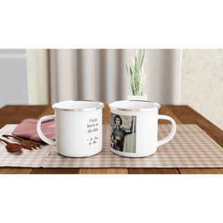 St. Joan of Arc 'Born to Do This' Enamel Mug - view 3