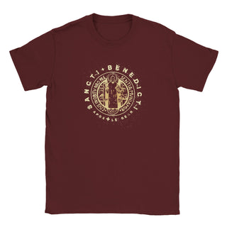 St. Benedict Medal Distressed Gold T-Shirt - view 7