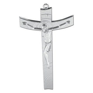 5.5" Silver Plated Metal Crucifix