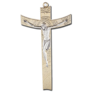 5.5" Gold Plated Metal Crucifix
