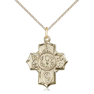 14kt Gold Communion 5-Way Medal
