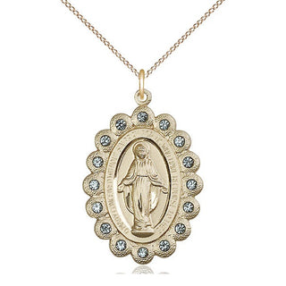 14kt Gold Miraculous Medal