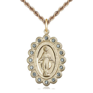 14kt Gold Miraculous Medal