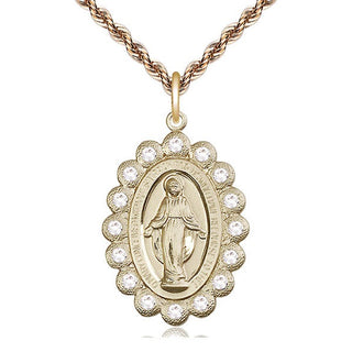 14kt Gold Miraculous Medal