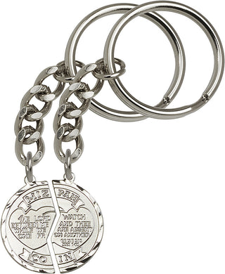 Silver Plate Miz Pah Keychain