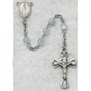 3MM Blue Glass Rosary