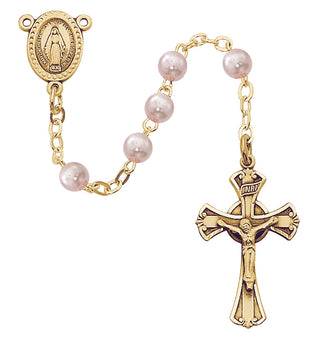 Pink Pearl Rosary
