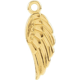 14K Yellow Posh Mommy Angel Wing Dangle