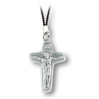 10-Pack - Blessed Mother At The Crucifixi On Cross On Black Cord