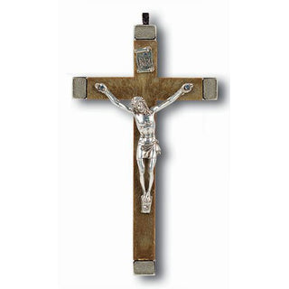 Nickel Bound Brown Crucifix 3-Pack