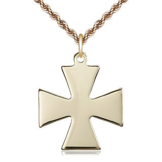 14kt Gold Filled Surfer Cross Medal Catholic Jewelry