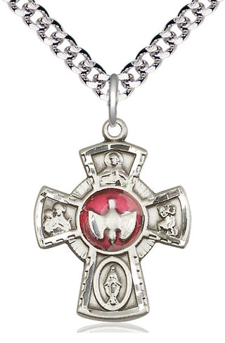 Pewter 5-Way Medal Catholic Jewelry