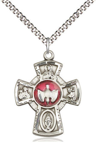 Pewter 5-Way Medal Catholic Jewelry