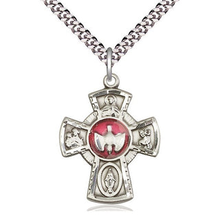 Sterling Silver 5-Way Medal Catholic Jewelry
